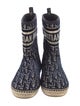 Christian Dior Oblique Jacquard Velvet Boots