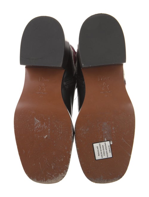 Christian Dior Bee Accent Leather Rain Boots