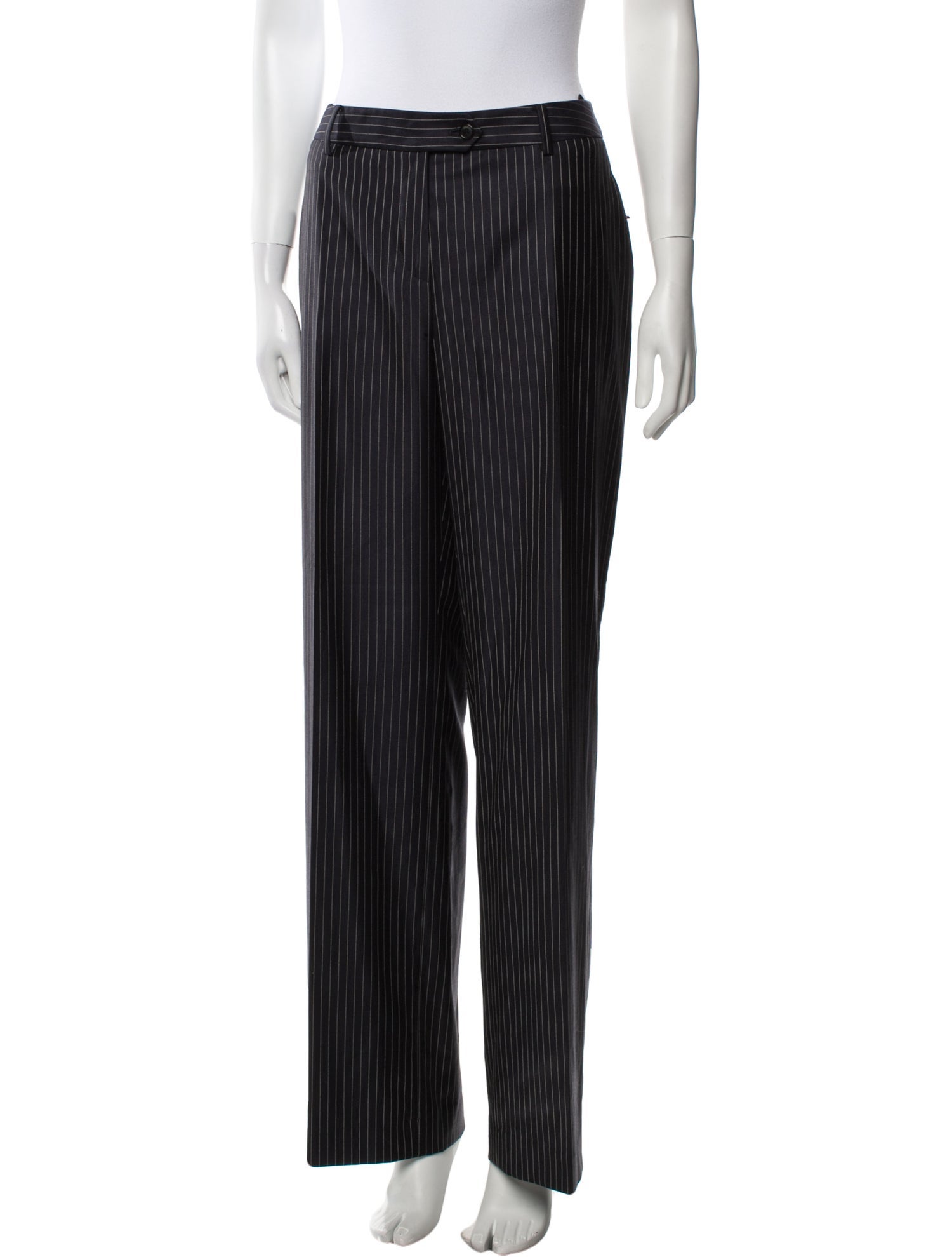 パンツ Christian Dior light wool wide slacks Christian Dior Wool Wide Leg Pants - Black, 12.75