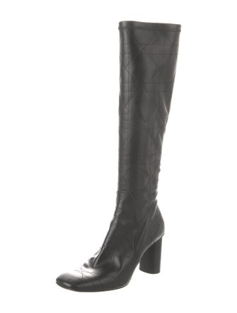 Christian Dior Cannage Pattern Leather Boots