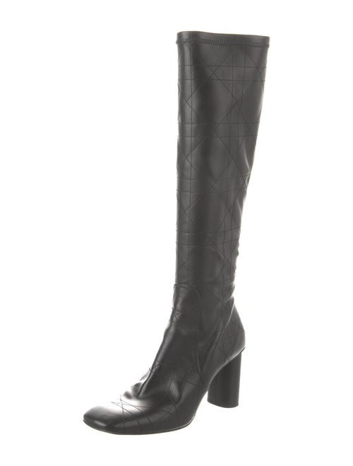 Christian Dior Cannage Pattern Leather Boots