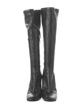 Christian Dior Cannage Pattern Leather Boots