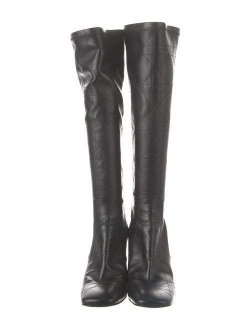 Christian Dior Cannage Pattern Leather Boots