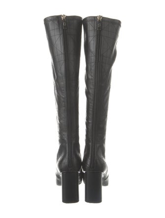 Christian Dior Cannage Pattern Leather Boots