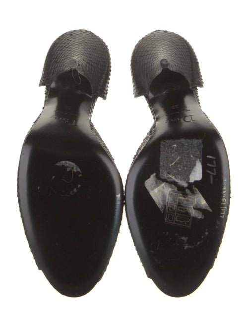 Christian Dior Snakeskin D'Orsay Pumps