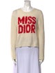 Christian Dior Cashmere Graphic Print Sweater