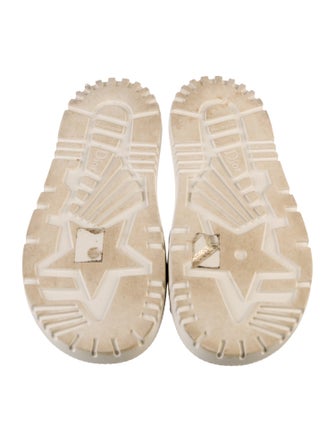 Christian Dior Canvas Printed Slides