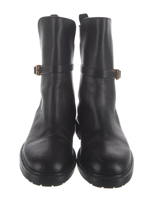 Christian Dior Leather Moto Boots