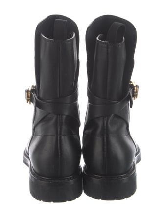 Christian Dior Leather Moto Boots