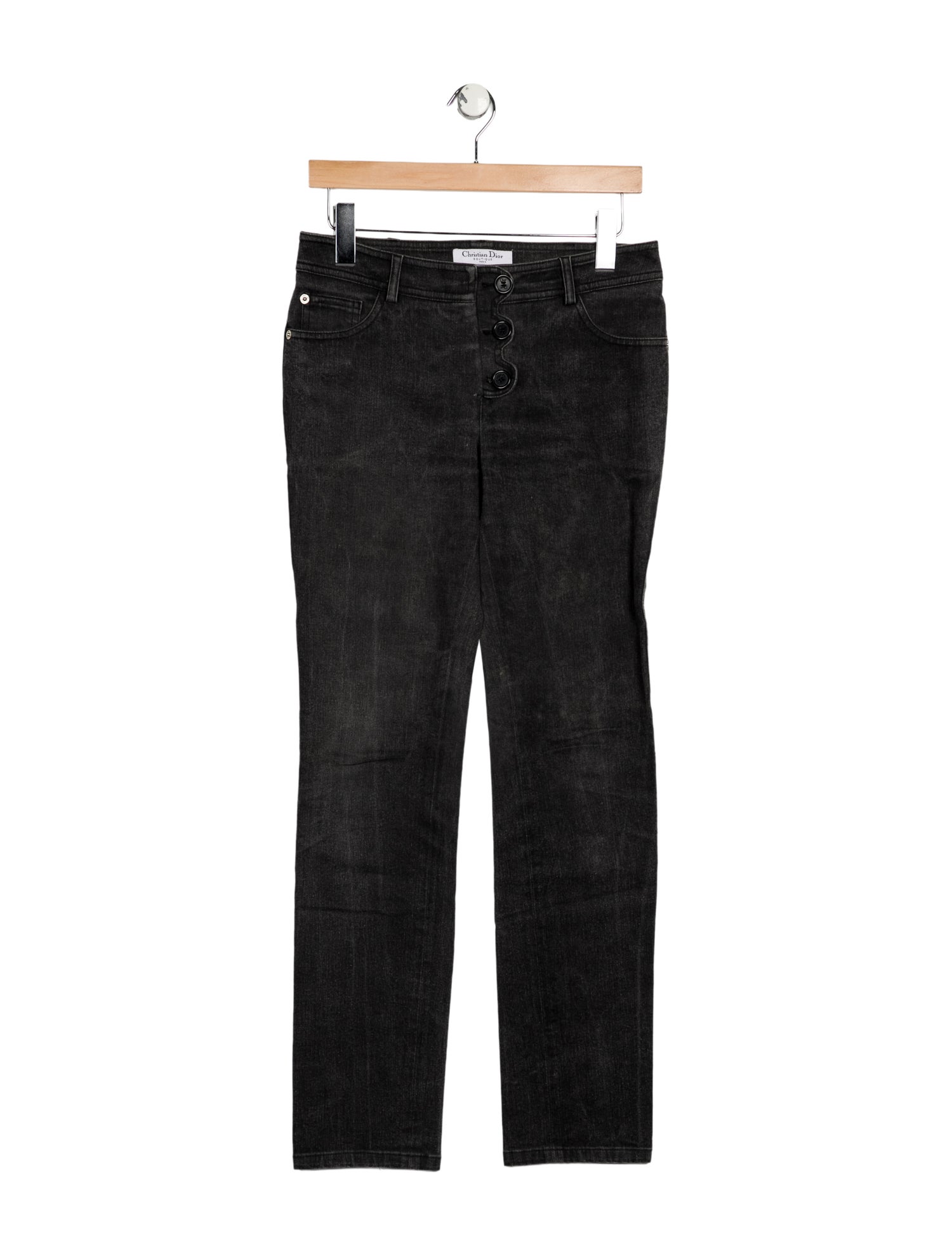 Christian Dior Mid-Rise Straight Leg Jeans