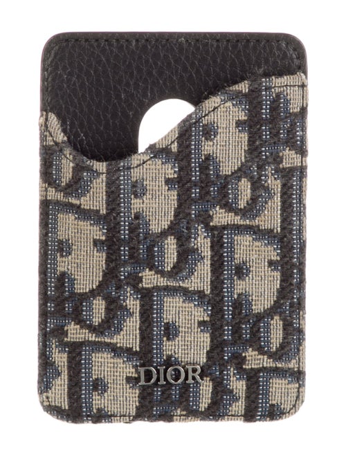 Christian Dior Logo Canvas Card Holder