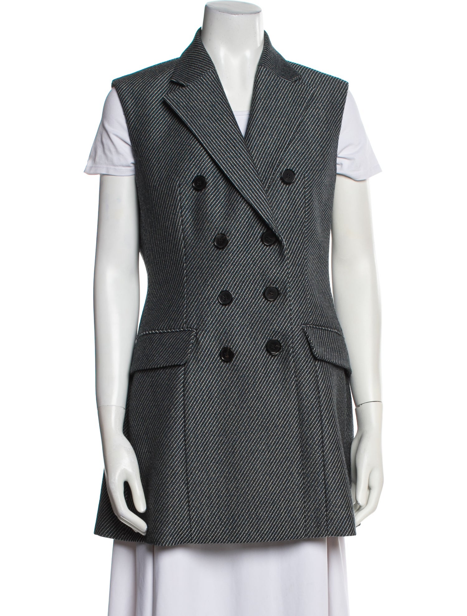 Christian Dior Wool Striped Vest