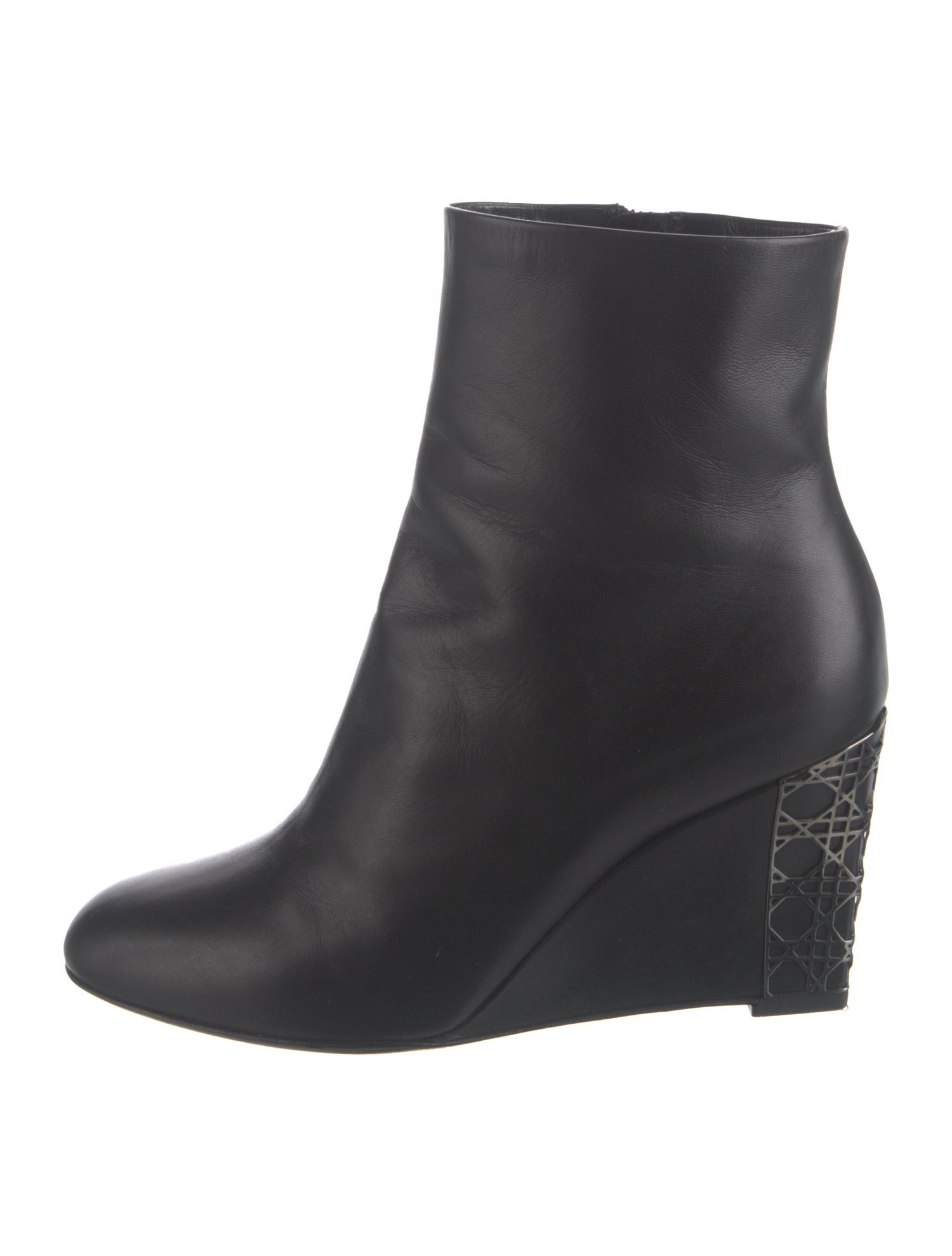 Christian Dior Cannage Pattern Leather Boots