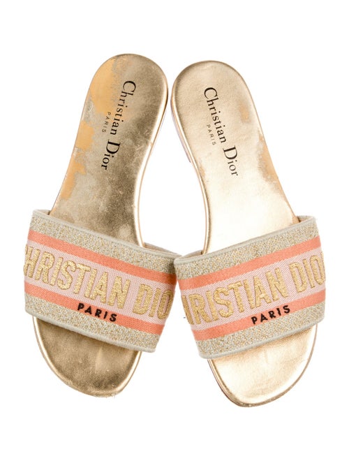 Christian Dior D-Way Printed Slides