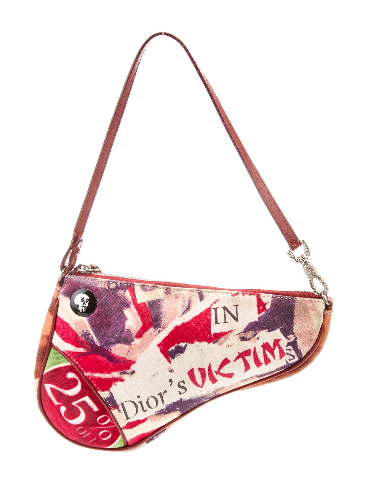 Christian Dior Canvas Top Handle Bag