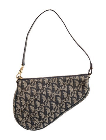 Christian Dior Shoulder Bags Diorissimo Saddle Pochette Vintage