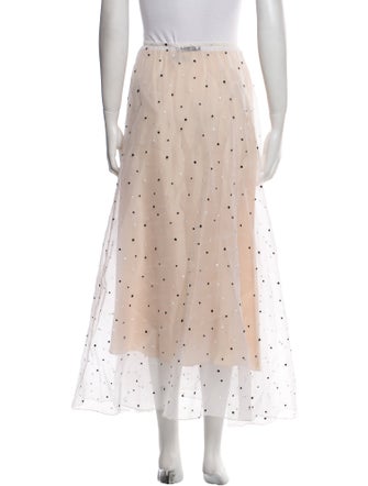 Christian Dior Silk Midi Length Skirt