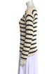 Christian Dior Striped Bateau Neckline Sweater