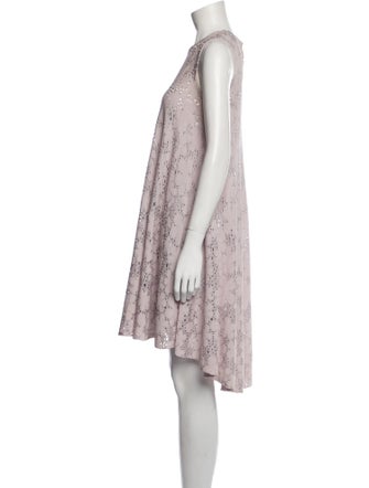 Christian Dior Lace Pattern Knee-Length Dress