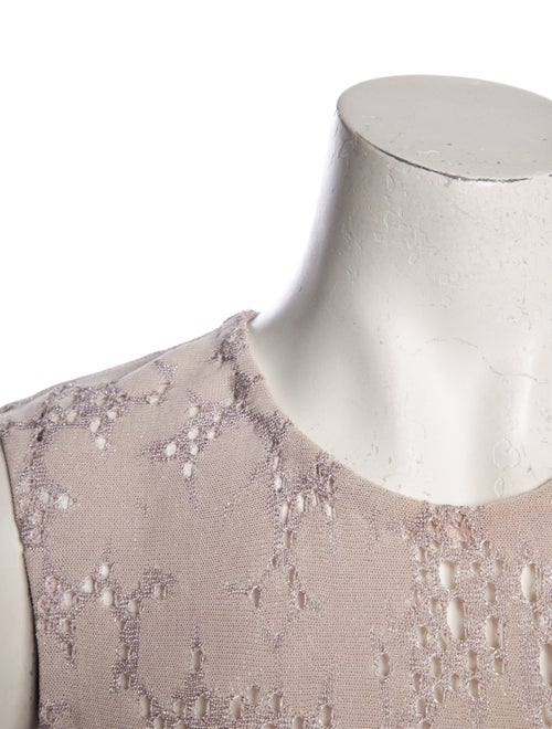 Christian Dior Lace Pattern Knee-Length Dress