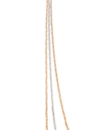 Christian Dior Vintage Two-Tone Multi Strand Necklace