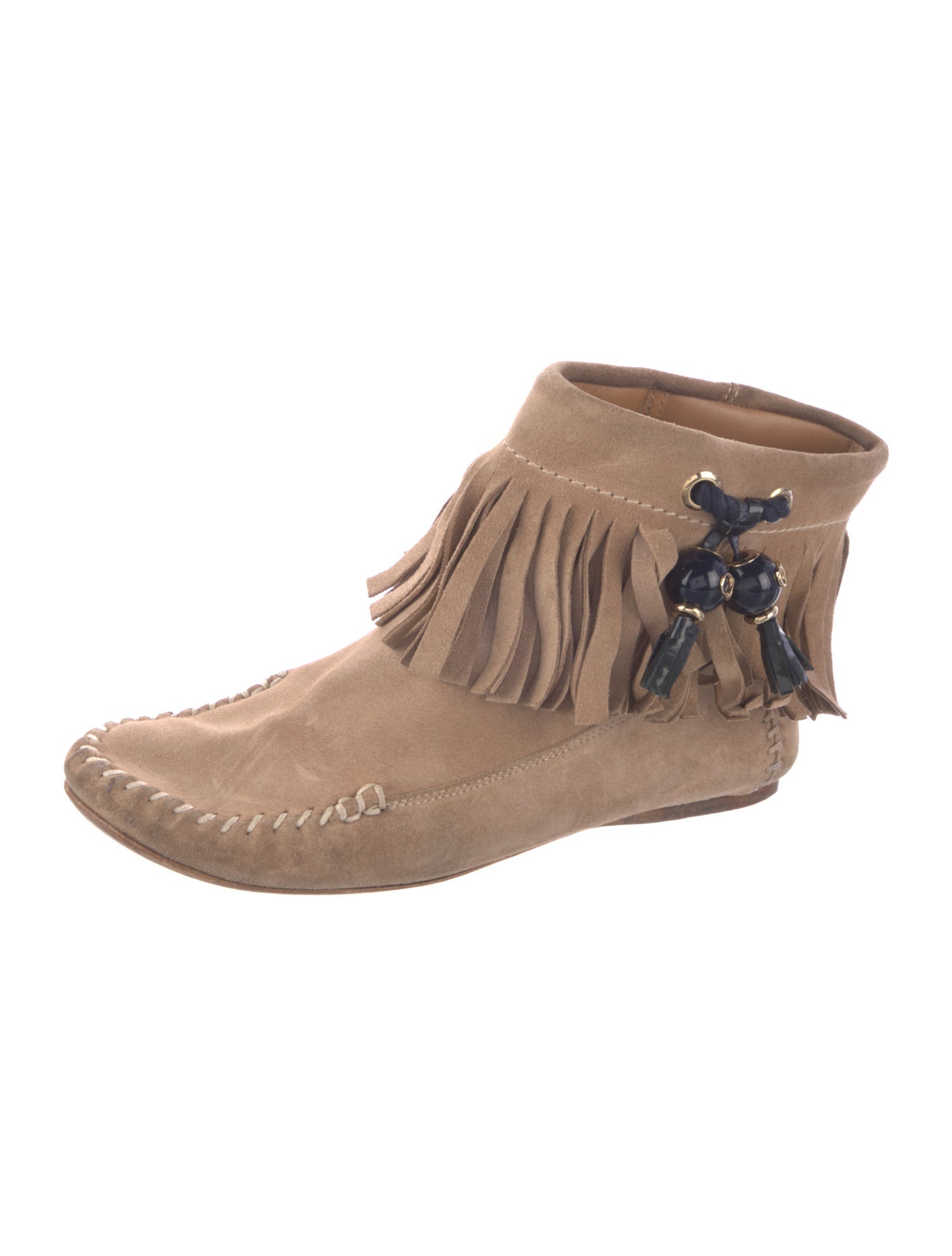 Christian Dior Suede Printed Lace-Up Boots