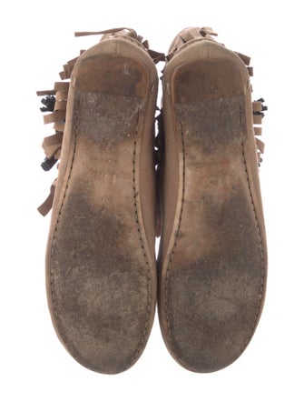 Christian Dior Suede Printed Lace-Up Boots