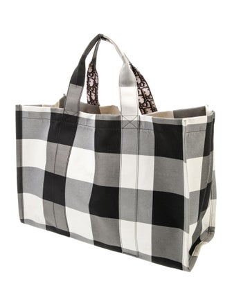 Christian Dior Canvas Top Handle Bag