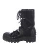 Christian Dior Bee Accent Leather Combat Boots