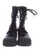 Christian Dior Bee Accent Leather Combat Boots