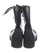 Christian Dior Bee Accent Leather Combat Boots