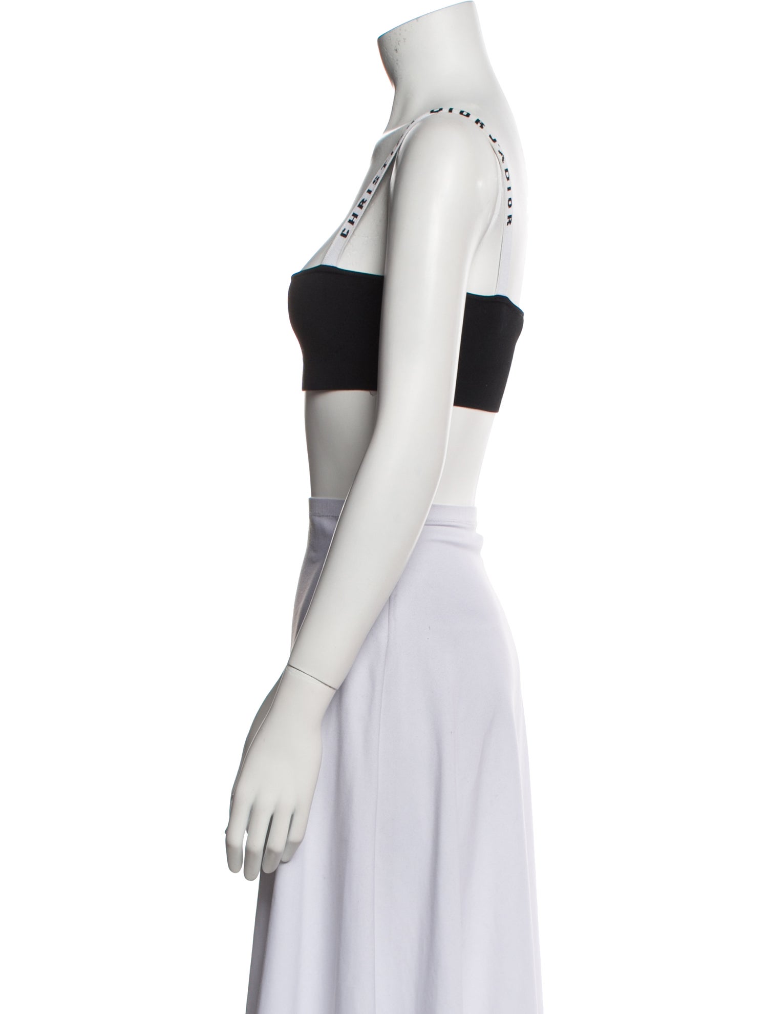 Christian Dior Square Neckline Sleeveless Crop Top