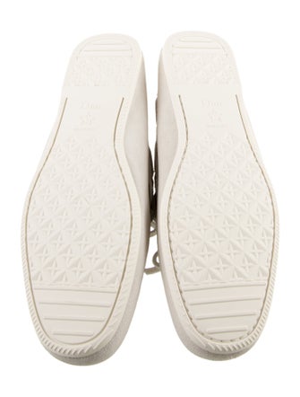 Christian Dior Suede Bow Accents Moccasins