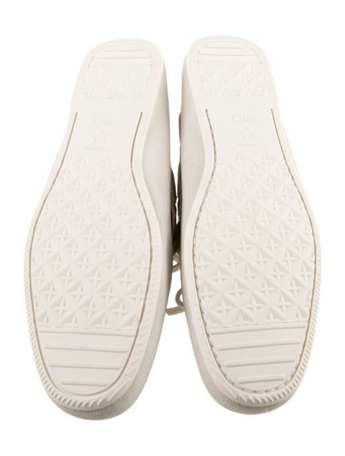 Christian Dior Suede Bow Accents Moccasins