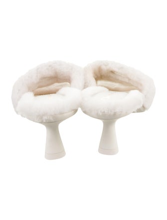 Christian Dior Shearling Printed Slides