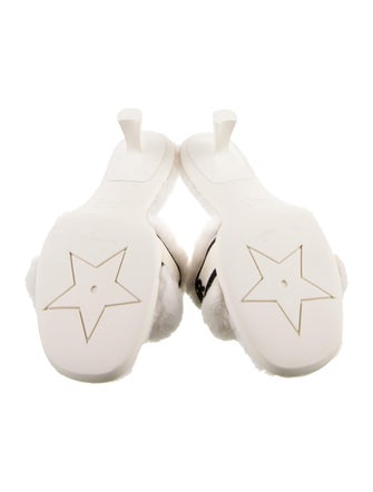 Christian Dior Shearling Printed Slides