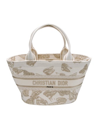 Christian Dior Canvas Hat Basket Bag 2024