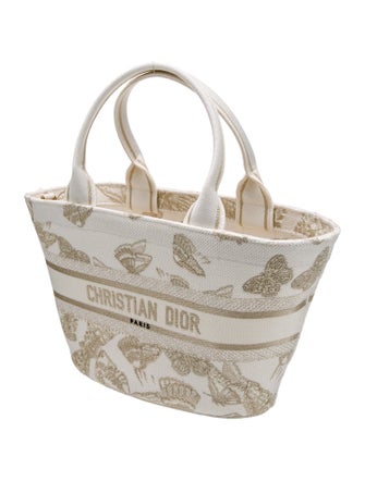 Christian Dior Canvas Hat Basket Bag 2024