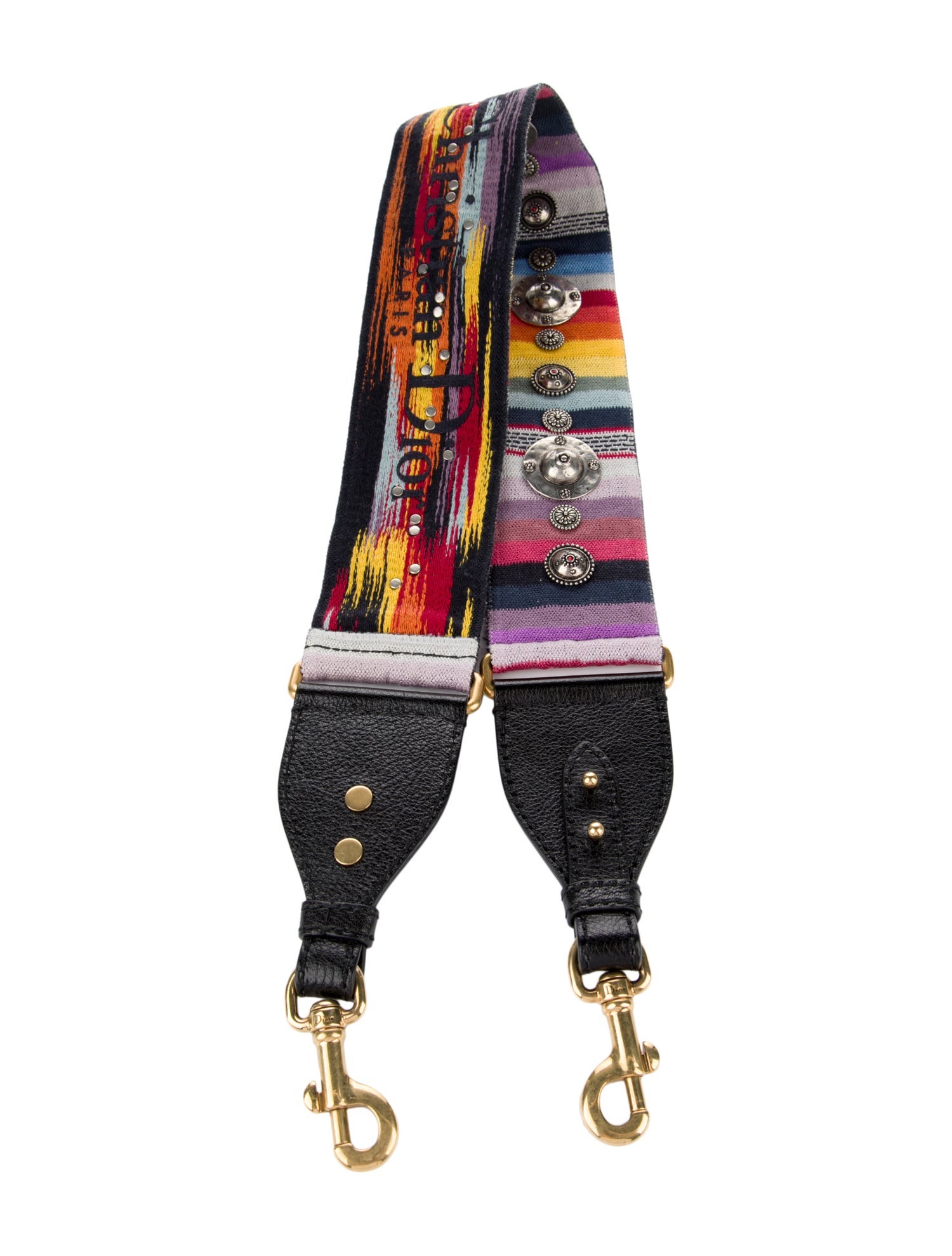 Christian Dior Patterned Canvas Bag Strap