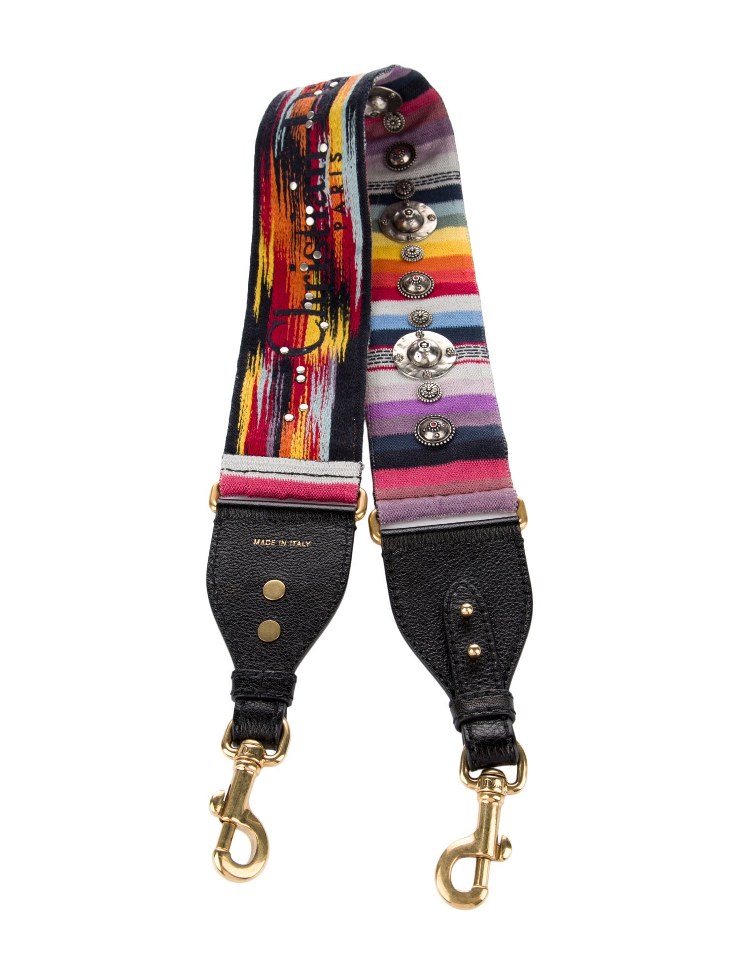 Christian Dior Patterned Canvas Bag Strap