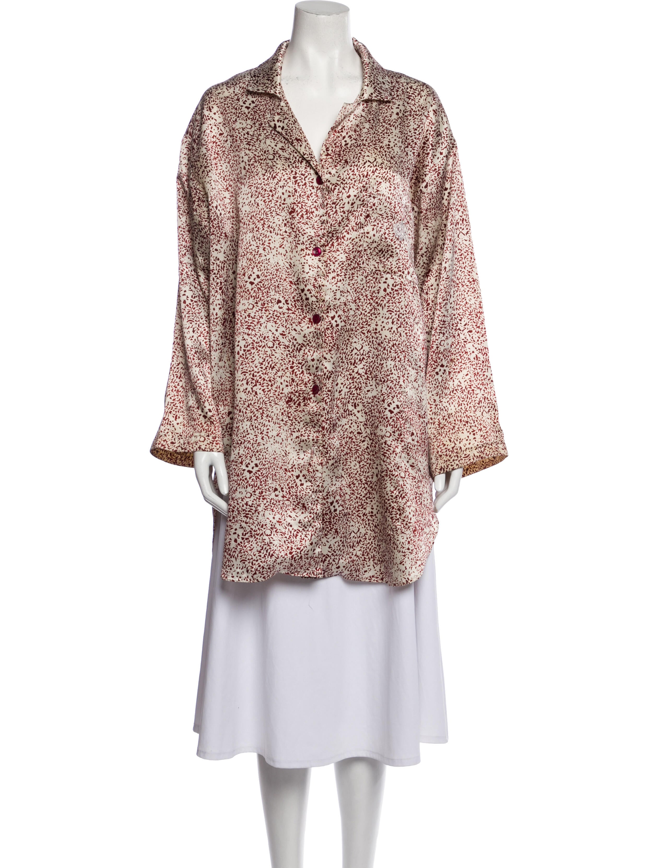 Christian Dior Vintage Printed Robe