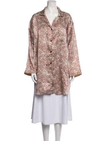 Christian Dior Loungewear Vintage Printed Robe One Size