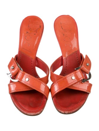 Christian Dior Patent Leather Slides