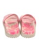 Christian Dior Canvas Printed Slides