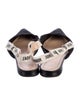 Christian Dior Printed Leather Trim Embellishment Slingback Flats