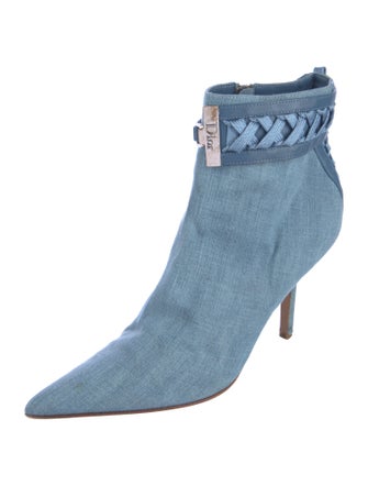 Christian Dior Denim Printed Sock Boots