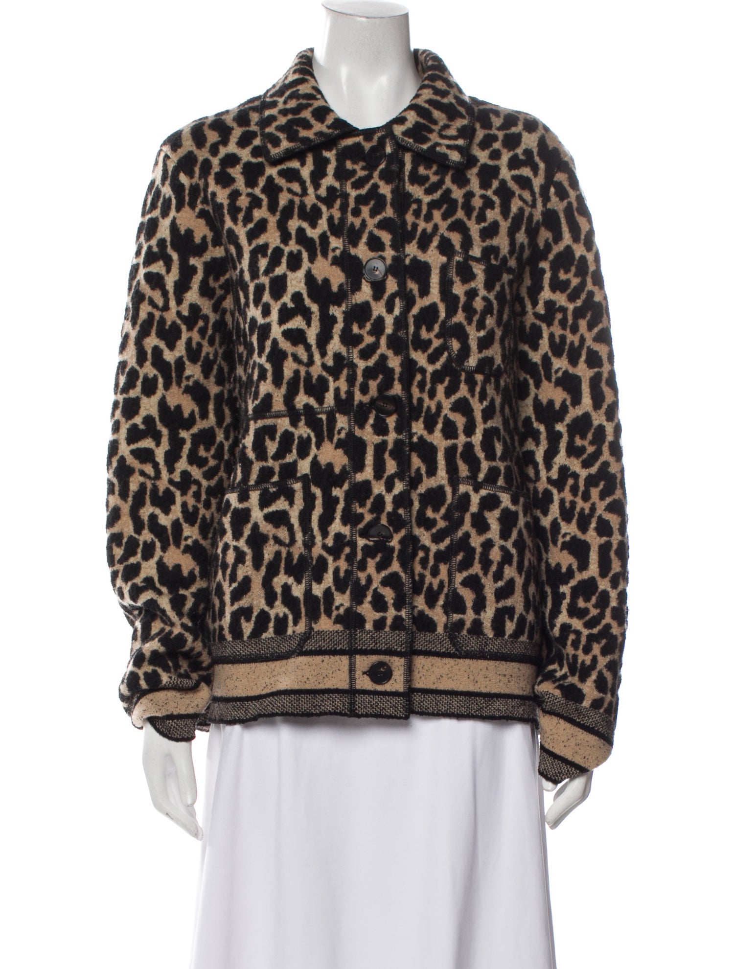 Christian Dior 2021 Virgin Wool Faux Fur Jacket