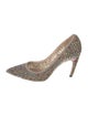 Christian Dior Mesh Sequin Embellishments Pumps
