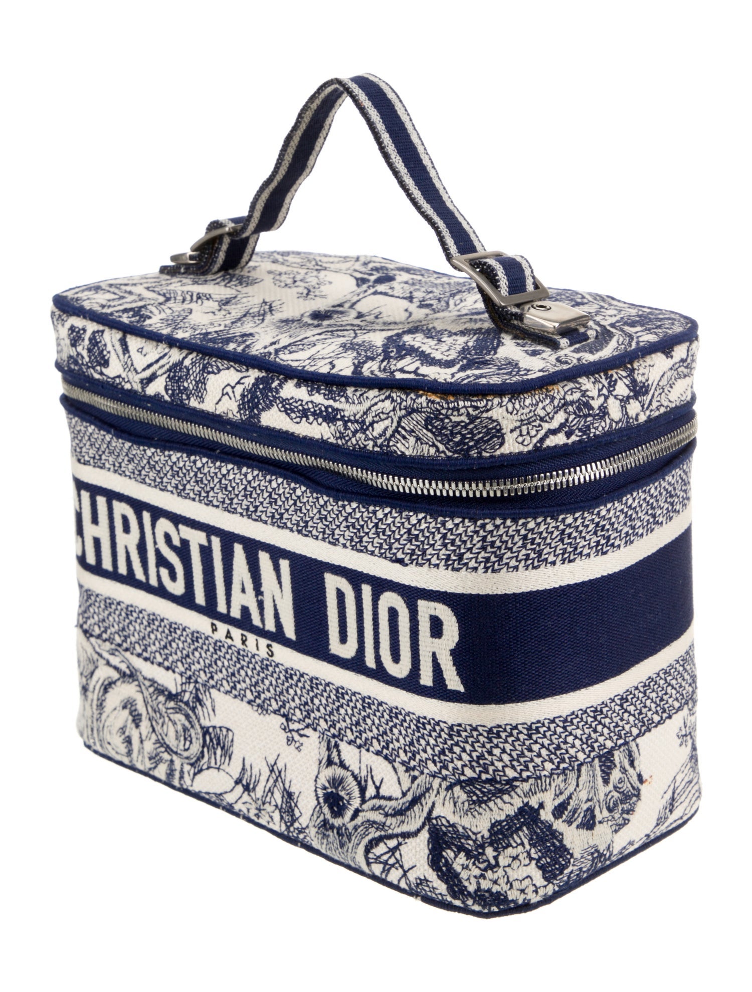 Christian Dior Toile De Jouy Diortravel Vanity Case