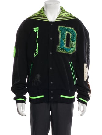 Cactus Jack Dior 2022 Oblique Jacquard Varsity Jacket